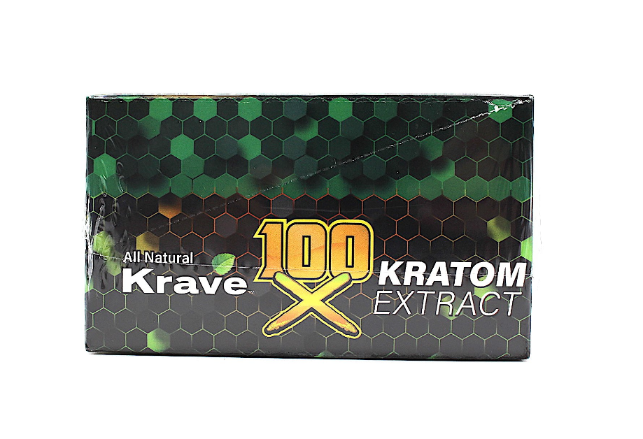Krave - 100X Kratom Extract Liquid Shots ( 10 ML / 12 Shots Per Display )
