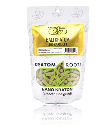 Kratom Roots - 350 Capsules High Quality NANO Kratom ( Smooth Fine Grind )